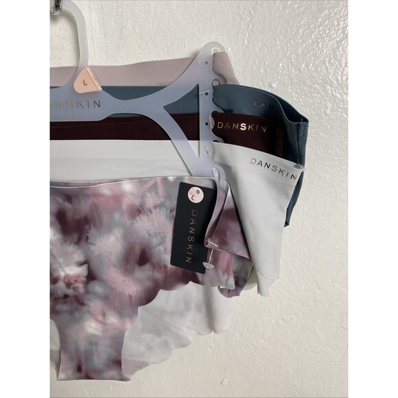 Danskin No Show Panties Size L Stretch 5 Pack Underwear Seamless Multicolor - Picture 4 of 11